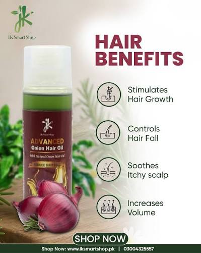 Advanced Onion Hair Oil ( With New Packing ) Free Delivery All Over Pakistan